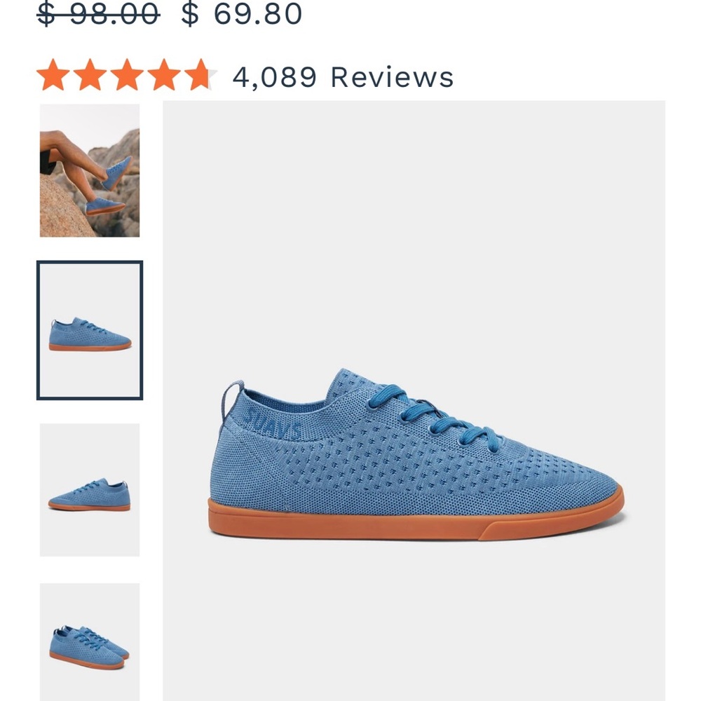 Suavs Men’s Shoes Zilker Gum- NWT